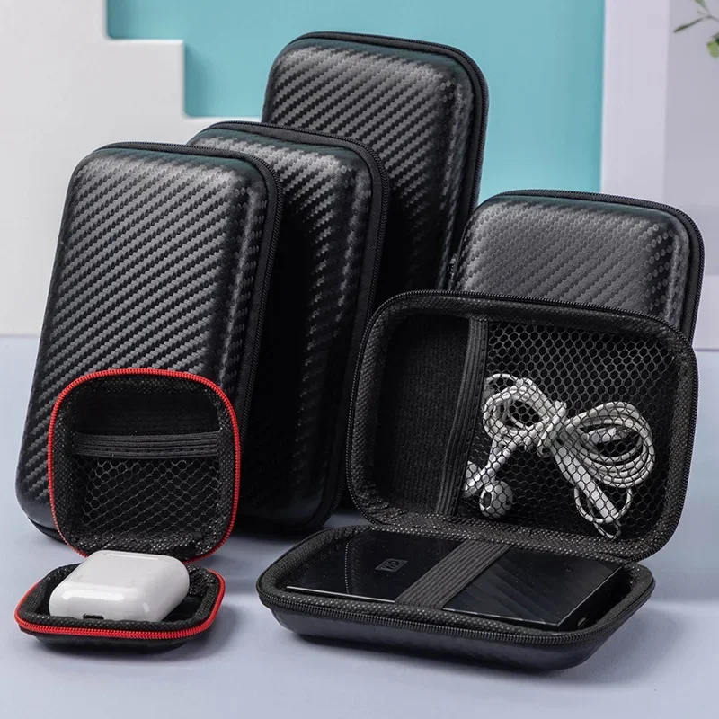 Stylish Eva หูฟังข้อมูลสายเคเบิลฮาร์ดไดรฟ์กระเป๋าแบบพกพา Charger หูฟังซิปกล่อง
