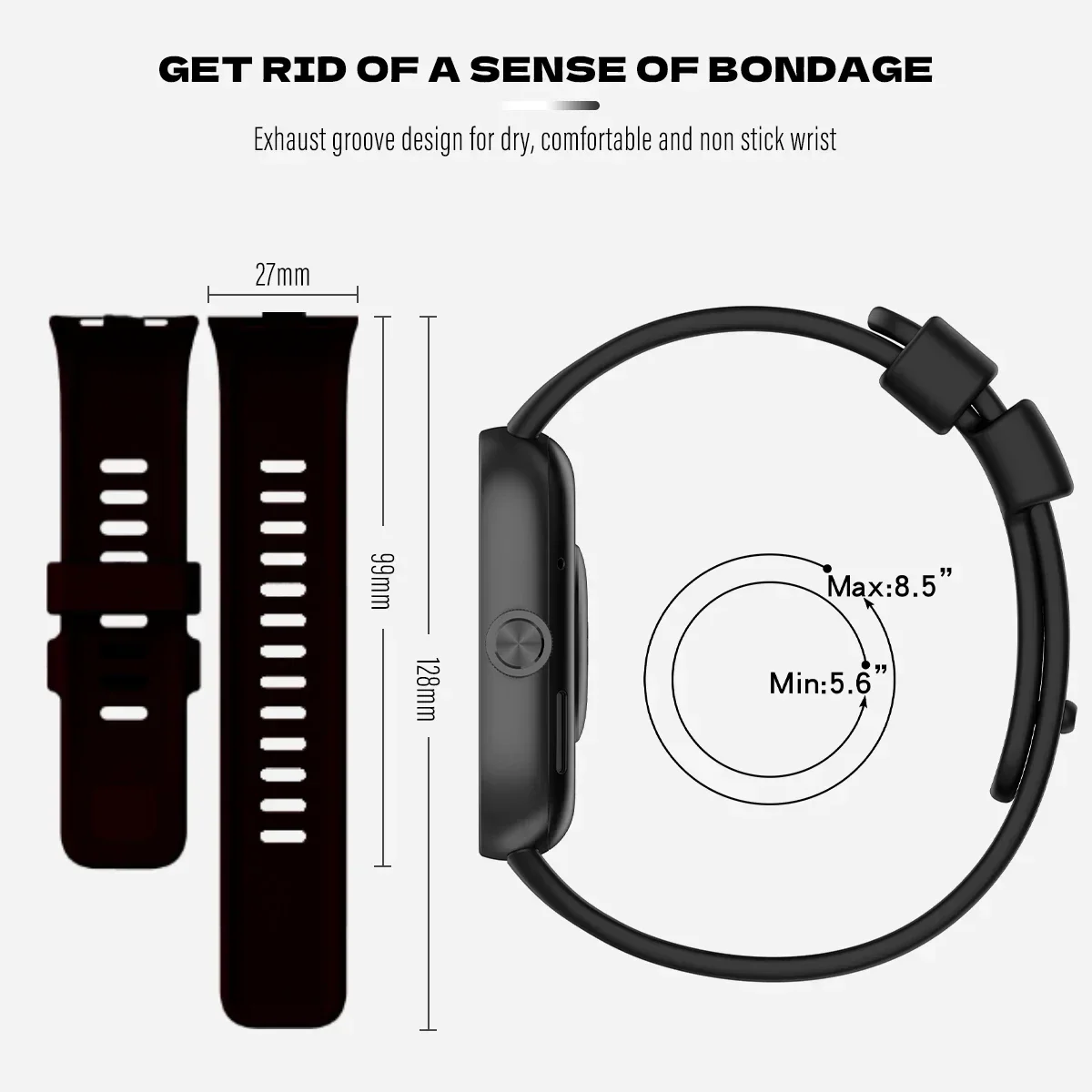 Correa de silicona Original para reloj inteligente Redmi 4, pulsera para reloj Redmi 4, accesorios deportivos