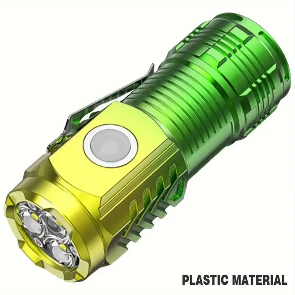 Dreiäugige Monster-Taschenlampe, Nachtwanderung, tragbar, blendend, starker Magnet, Stroboskop-Beleuchtung, kleine Monster-LED-Taschenlampe