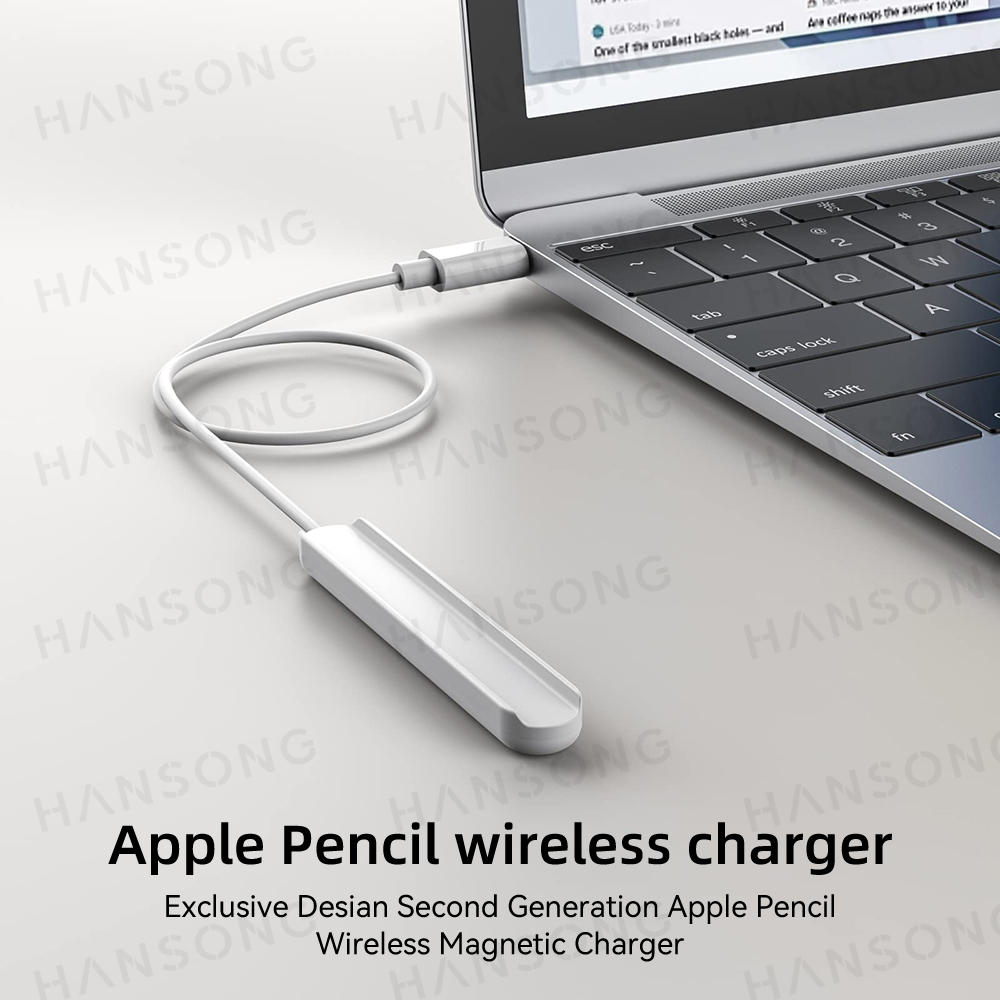 สําหรับ Apple Pencil เครื่องชาร์จไร้สายรุ่นที่ 2 สําหรับการชาร์จแบบแม่เหล็กเครื่องชาร์จดินสอ iPad อุปกรณ์เสริม Apple Pencil