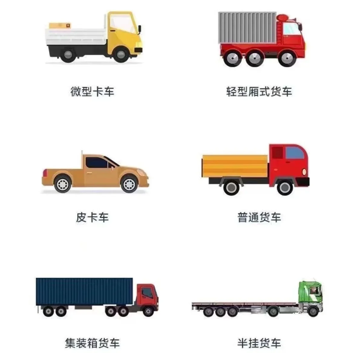 Синяя карта, желтые карты, пикап и т. д.