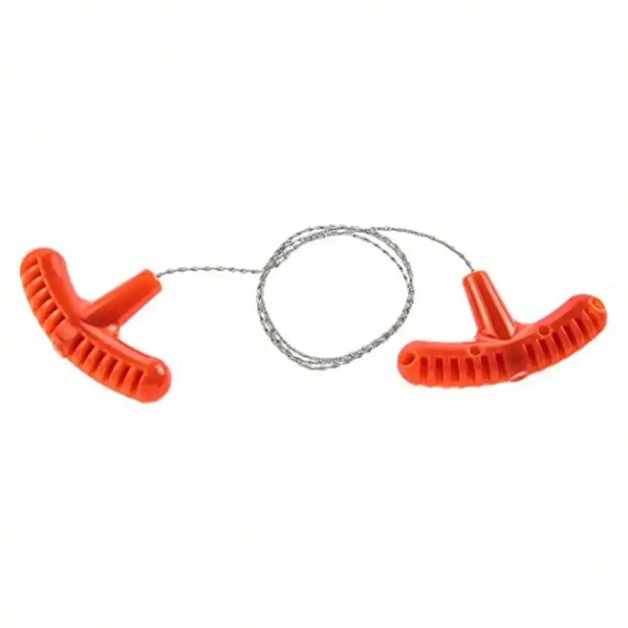High-quality Multi-purpose Mini Pocket Wire Saw Stainless Steel Wire Saw Orange Outdoor Camping Emergency Survival Gear Tools