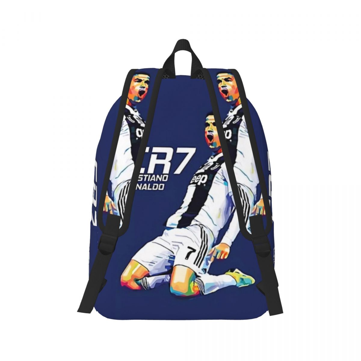 Cristiano Ronaldo Celebrates Fashionable and versatile backpack, suitable for both men and women, showcasing individual charm.