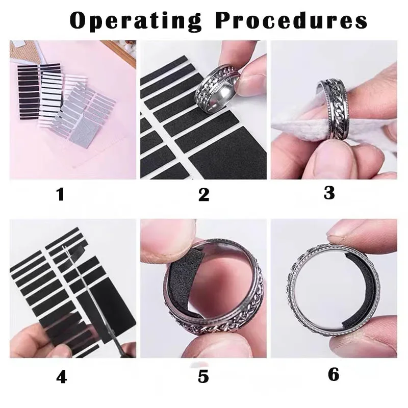 18PCS New Transparent Ring inner Size for Big Size Rings Anti Lost Invisible Ring Fixed Tightener Reducer Resizing Sticker