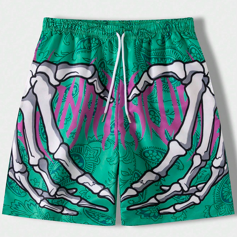 Short de plage respirant imprimé en 3D pour hommes, modules d'été, main de bébé, impression 152, sports de mode décontractés, tendance adt, nouveau