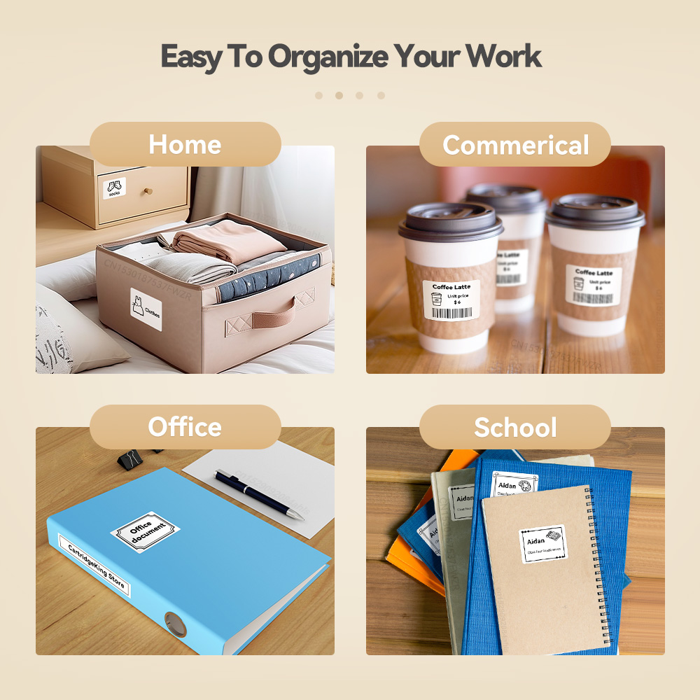 混合サイズ Marklife P50 感熱紙自己粘着ラベルステッカー M110 M220 M200 プリンタ用 50*80 ミリメートル 50*30 ミリメートル 40*30 ミリメートル