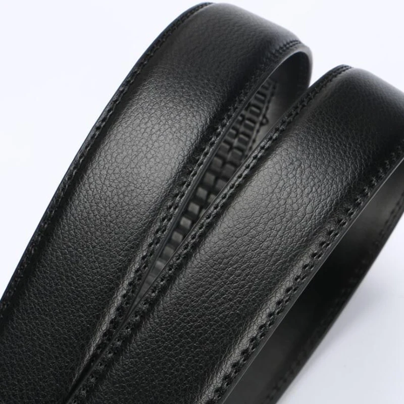 Cintos de fivela automática masculina sem fivela 3.5cm cinto corpo sem fivela de alta qualidade masculino pulseira de couro do plutônio jeans cinto largo