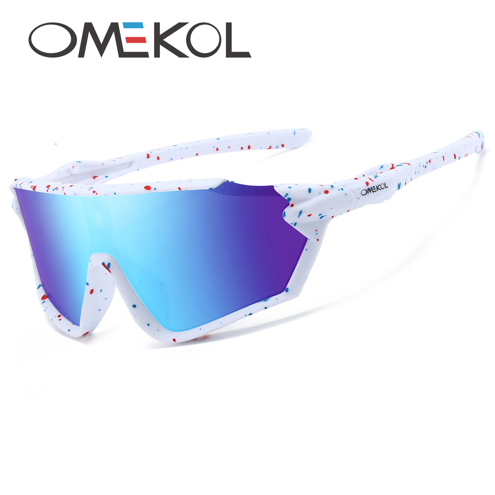 OMEKOL-Gafas de sol con protección UV400 para hombre y mujer, lentes de sol para ciclismo, pesca, béisbol, Softball, deportes al aire libre, nuevas