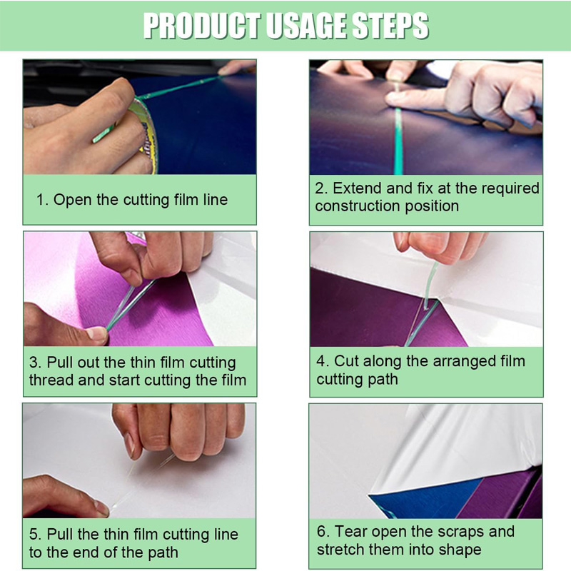 Zestaw narzędzi do oklejania samochodu Rakla do folii Taśma tnąca do folii winylowej Szpatułki do folii winylowej Narzędzia do cięcia folii samochodowej Akcesoria do folii samochodowej