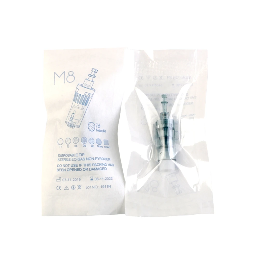 10 Chiếc Dr Bút M8 Kim Hộp Mực Đầu Derma Bút 11/16/24/36/42/nano Microneedling Bút Hình Xăm Kim Thay Thế Da Needling