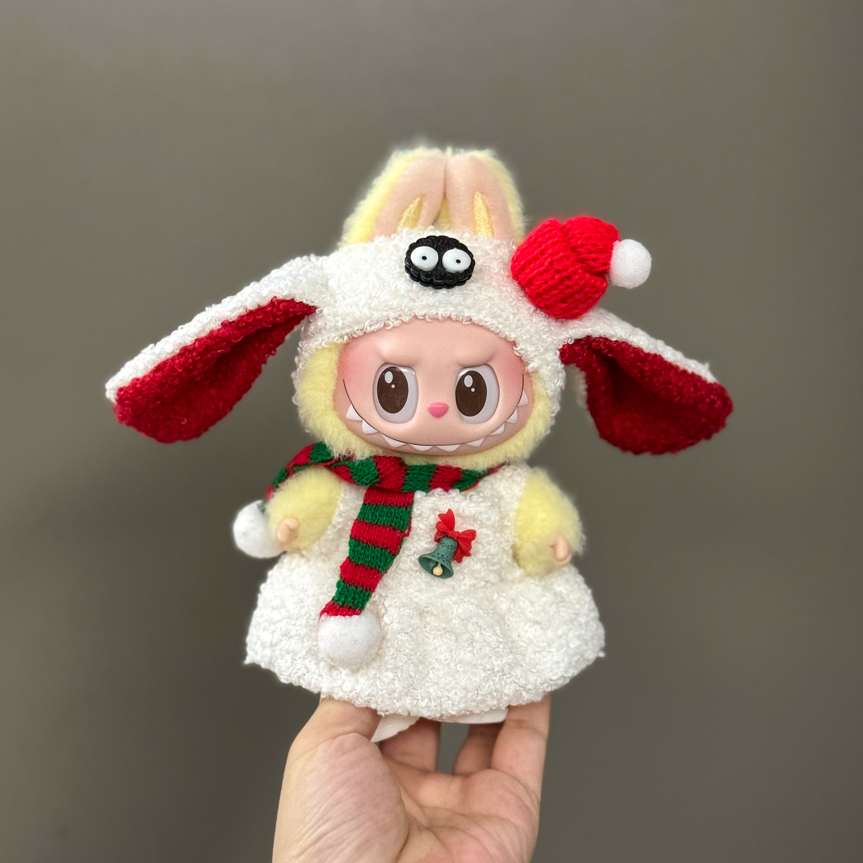Nowy zestaw zawieszek do ubranek dla lalek, zestaw na Halloween LABUBU, akcesoria DIY dla lalek, zabawne i urocze ubranka dla niemowląt, prezenty świąteczne