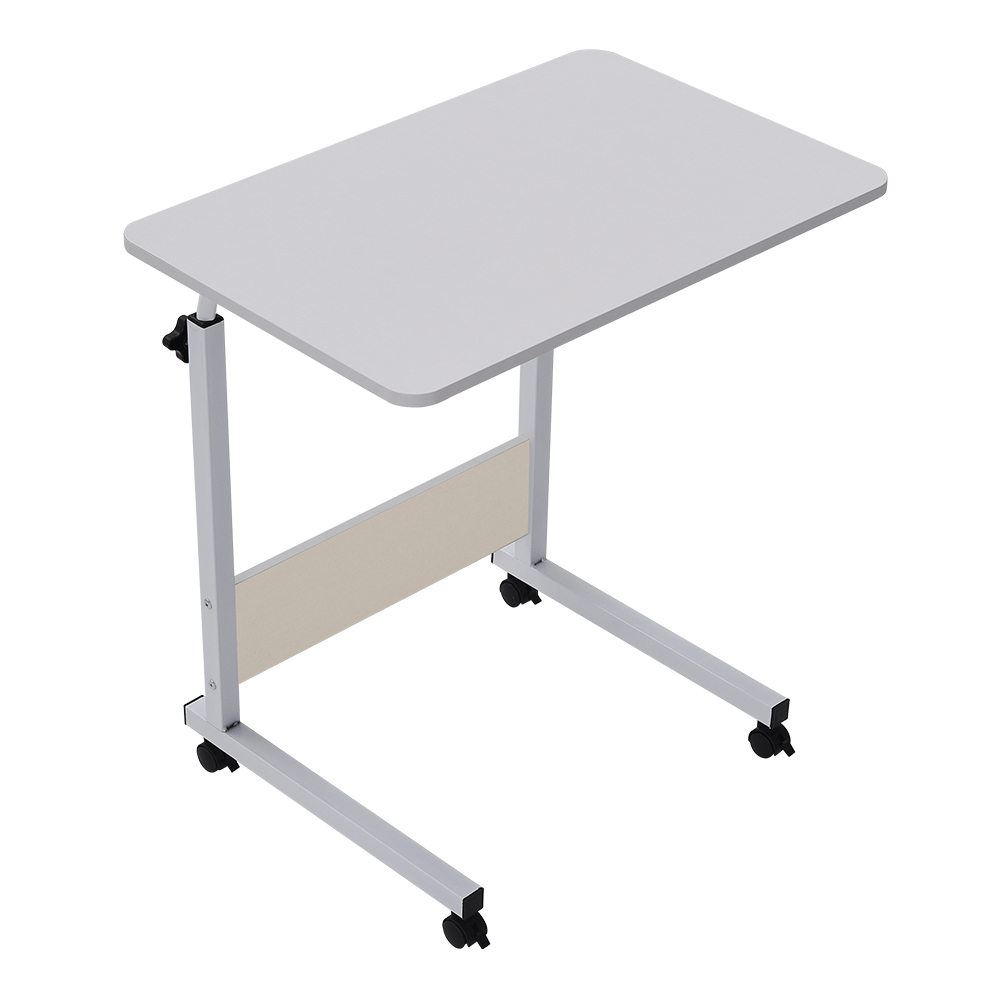 Height Adjustable Mobile Table Overbed Desk with Wheels Laptop Tray Stand,60cmWx 40cmDx 87cmH