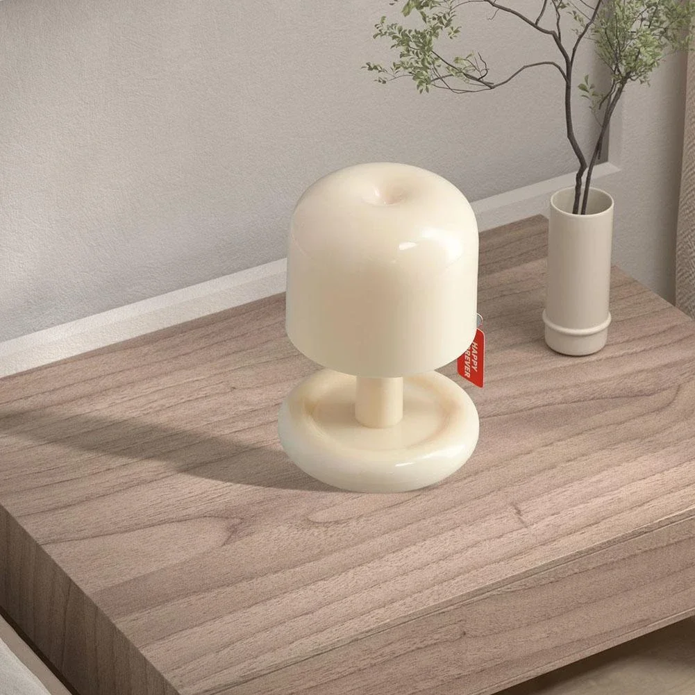 Luz Led nocturna estilo seta creativa, Mini escritorio nórdico, cafetería, decoración para el hogar y la sala de estar, luz de mesa minimalista moderna