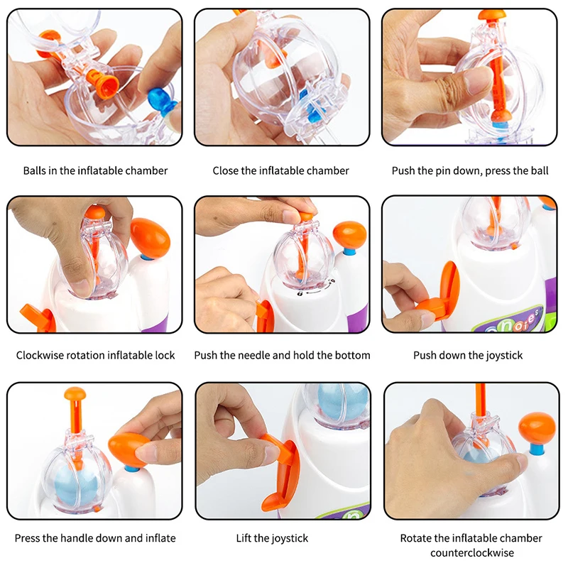 Ma thuật Dính Âm Nhạc Sóng Oonies Chất Lượng Cao Trẻ Em Handmade TỰ LÀM Sáng Tạo Nếp Bóng Vui Vẻ Bong Bóng Inflator Sáng Tạo Đồ Chơi Kit