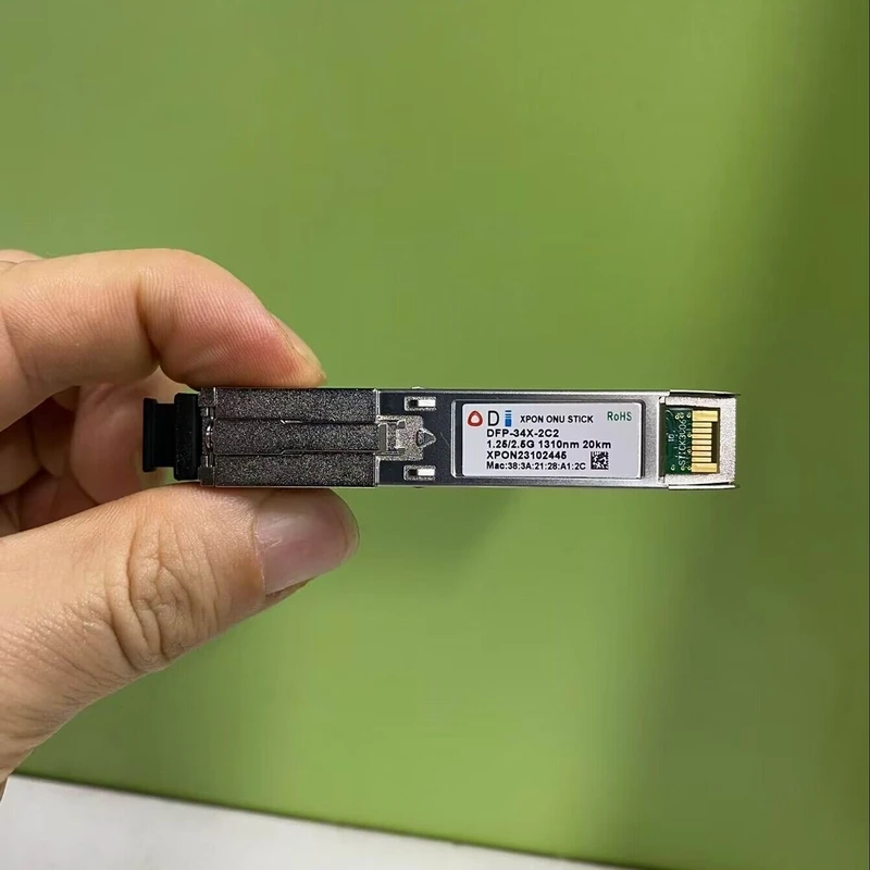 PON STICK EPON GPON XPON SFP ONU Stick com conector MAC SC DDM módulo pon HGU 1490/1330nm PPPoE IPoE 1.25Gbps 802.3ah