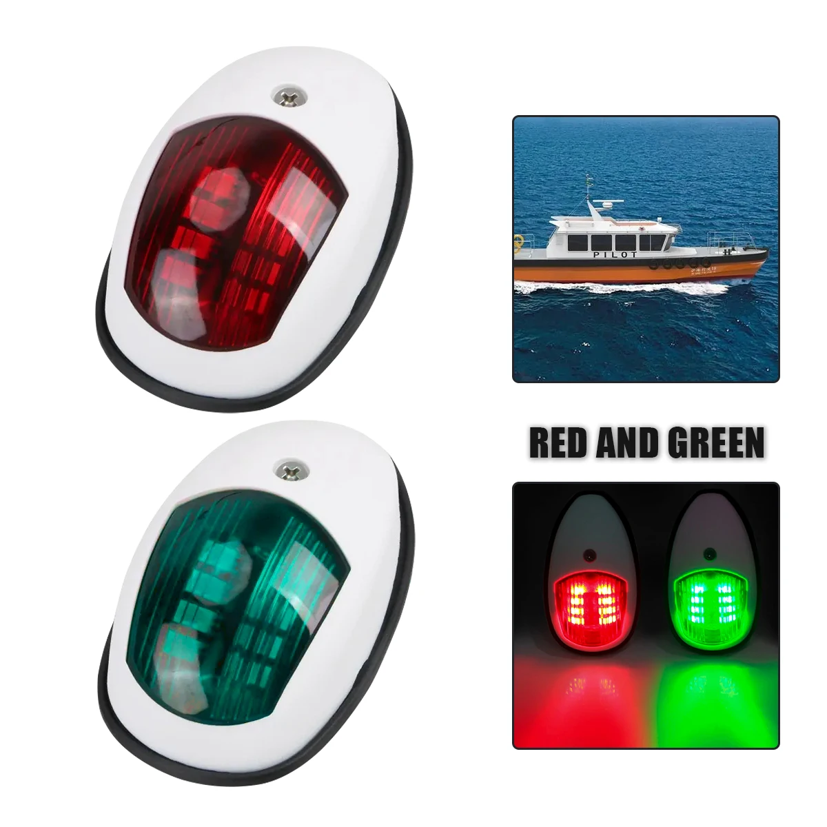 10-30v led luz de navegação sinal aviso lâmpada à prova dwaterproof água porto estribo indicador lateral para barco marinho iate caminhão reboque van