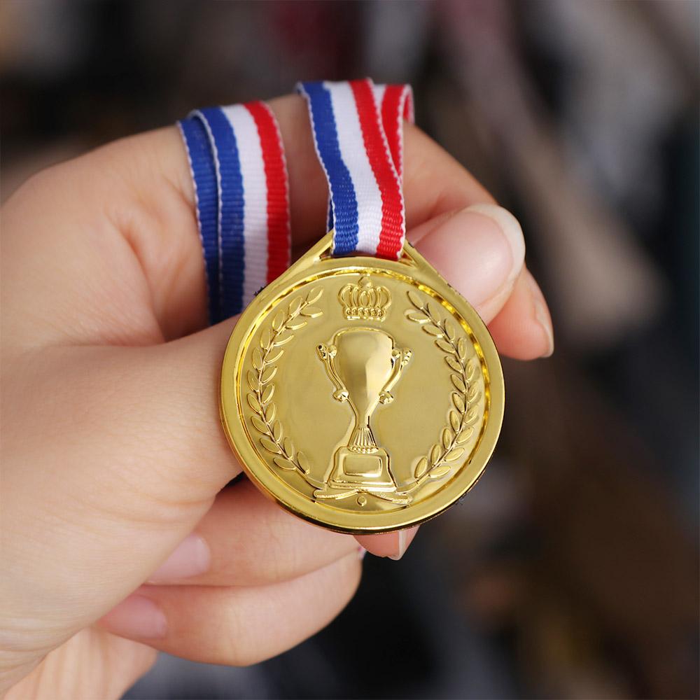 Winnaar Beloning Goud Zilver Brons Medailles Dansen Sportspel Kinderprijs Medailles Hardlopen Zwemmen Plastic Competitieprijzen