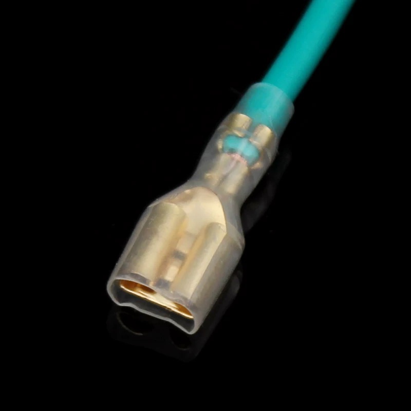 Kit de terminales de engarzado de alambre de 2,8/4,8/6,3mm, conectores de pala de cable macho hembra de cobre con caja de conector eléctrico de manga aislada