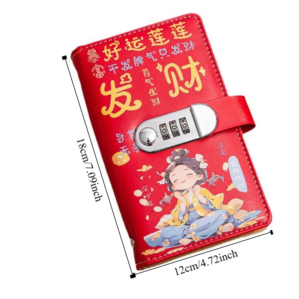 50Sheets Saving Money Binder PU Leather Portable Planner Organizer Cash Envelopes Refillable Budget Binder with Lock