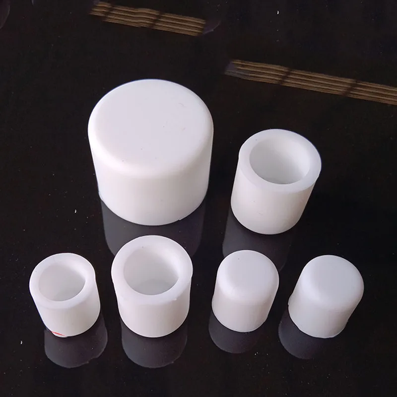 Weiße runde Endkappe aus Silikonkautschuk, Staubdichtung, Endstopper, Schutzabdeckung für Rohr, Rohr, Möbel, Pads, 3 mm–68,5 mm