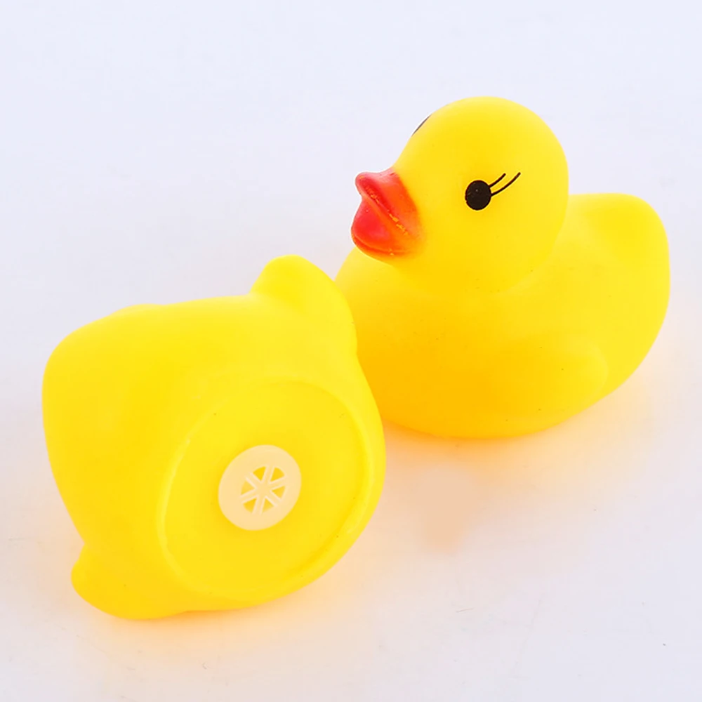 20-300pcs ของเล่นเด็กสระว่ายน้ําชุดว่ายน้ําเป็ดน้ําเกมลอยเสียง Squeaky เป็ดยางของเล่นสําหรับของขวัญเด็ก