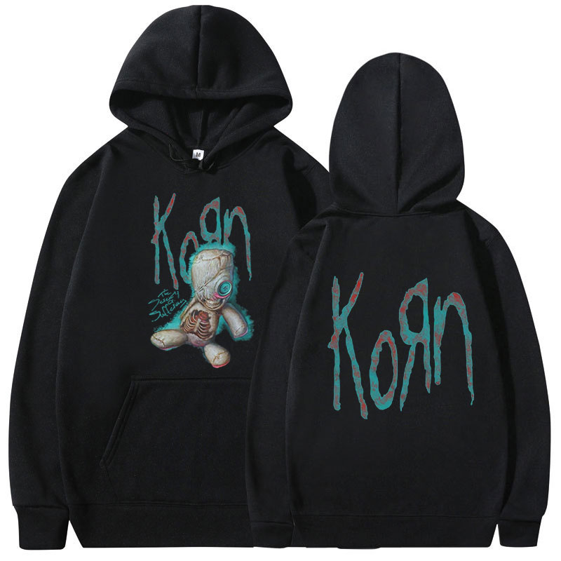 Korn Issues-Sudadera con capucha de álbum de música de banda de Rock para hombre, Sudadera con capucha gótica de Metal Vintage, ropa de calle, Sudadera con capucha Punk de Hip Hop