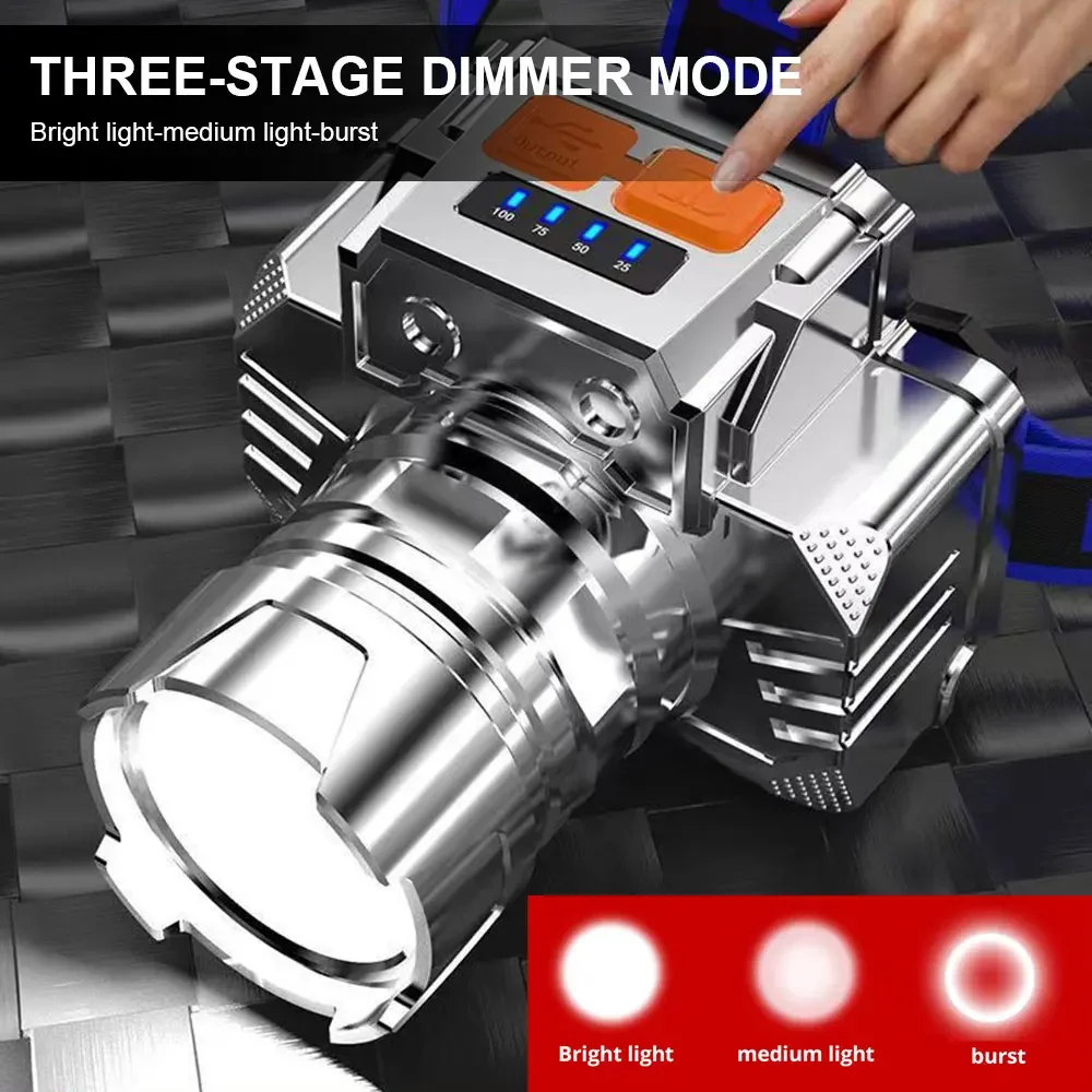 Kopf Led Licht Scheinwerfer Wiederaufladbare Kopf Taschenlampe Licht Front Led Kopf Taschenlampe Super Helle Wasserdichte Scheinwerfer für Jagd