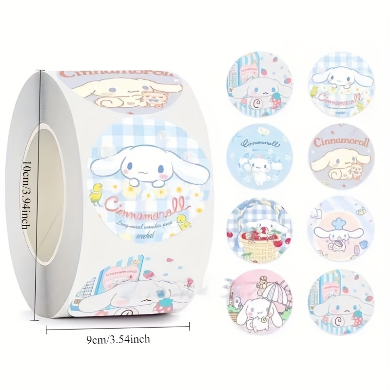 500pc Sanrio 시리즈 장식 스티커, 방, 거실, 벽 장식, 자체 접착 및 찢기 쉬운 스티커에 적합