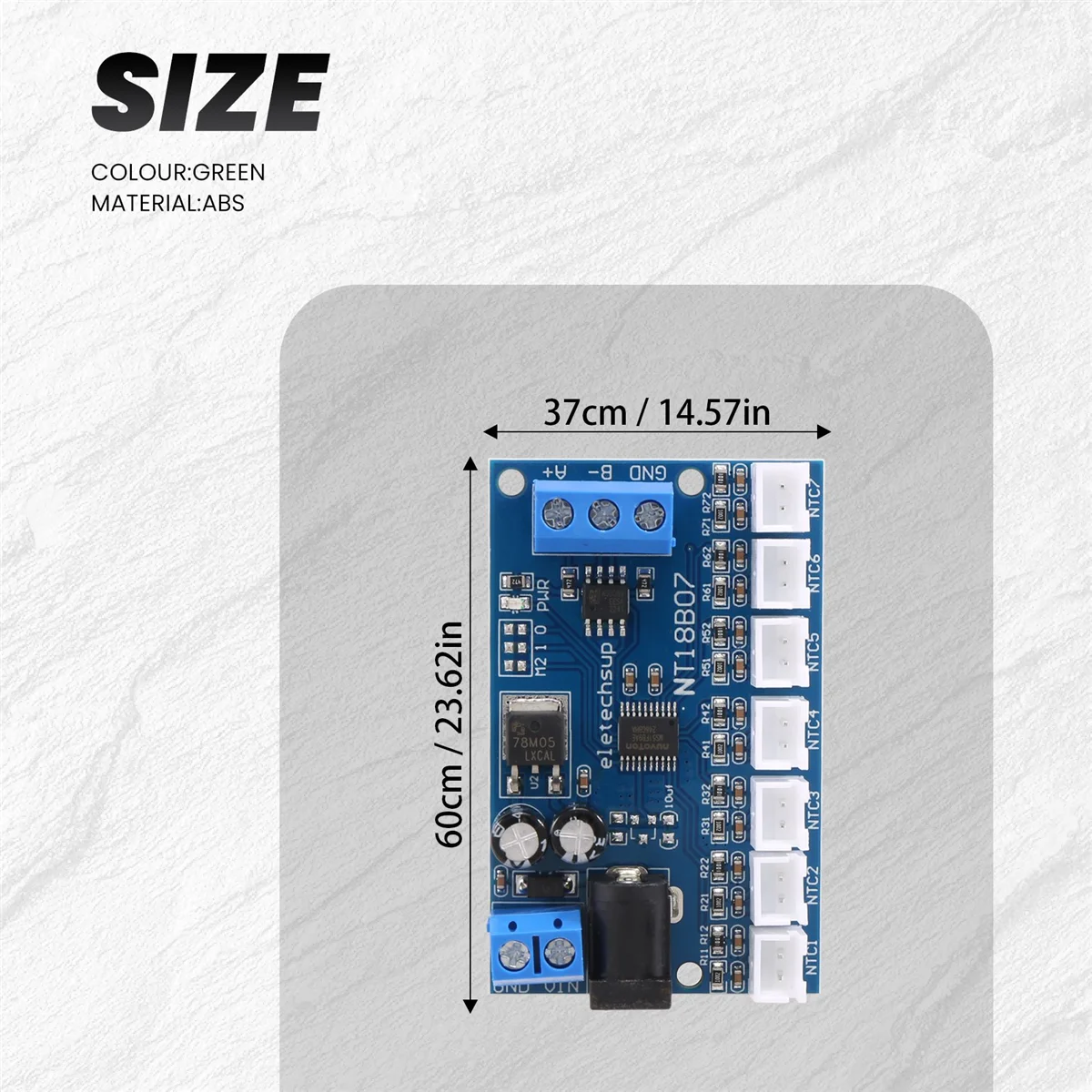 Y67A 7 saluran RS485 NTC pengukuran Sensor suhu MODBUS RTU perekam tanpa kertas PLC NT18B07