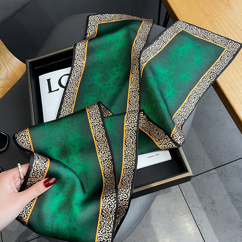 Twill match kleur mode lange strip imitatie zijden sjaal vrouwelijke elegante westerse stijl lange zijden sjaal 17*150 cm