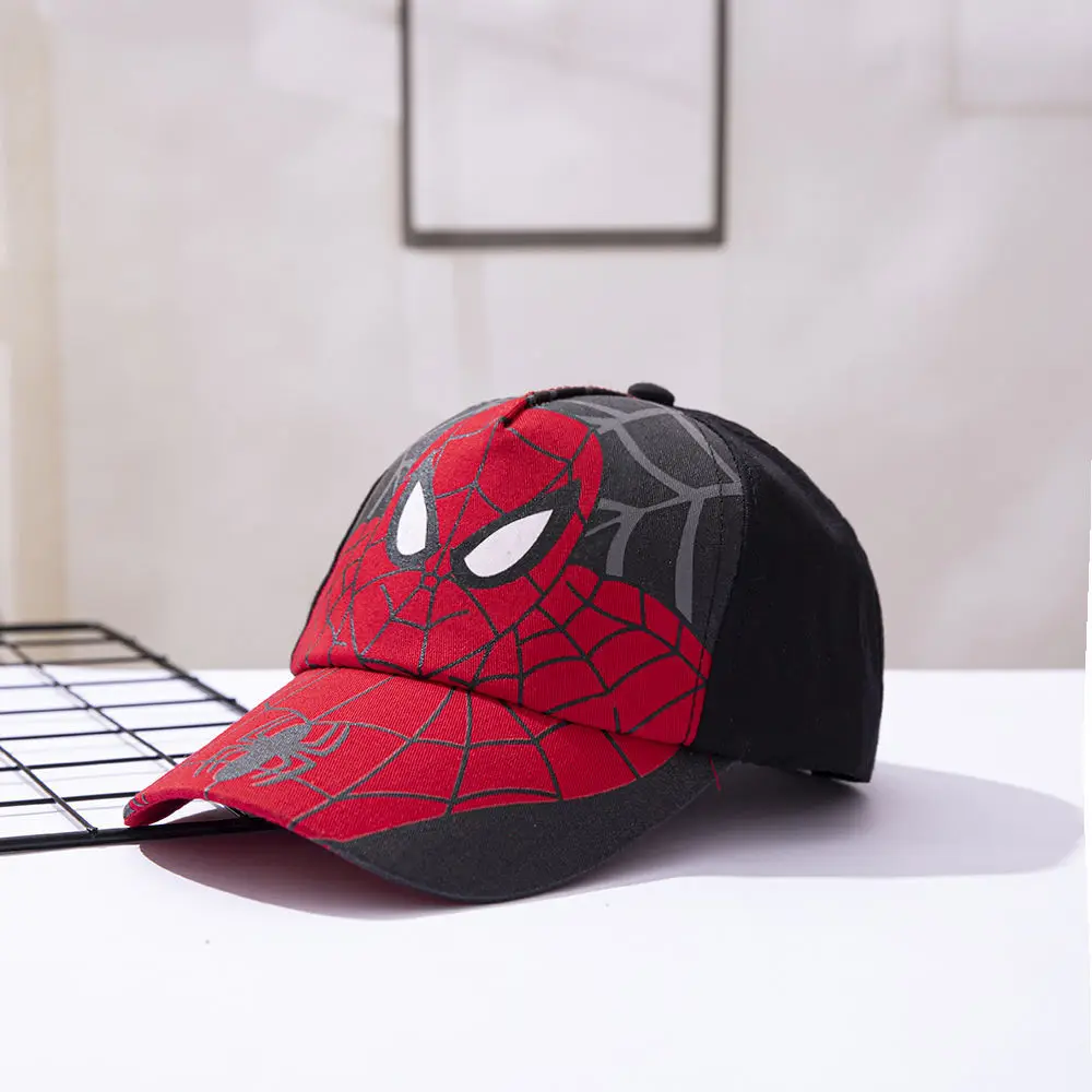 Spiderman 2-8 ปีเด็กหมวกเด็กเบสบอลหมวกสําหรับสาว Hip Hop หมวก Snapback ฤดูร้อน Sun หมวกกลางแจ้ง Visor หมวกชายหาด