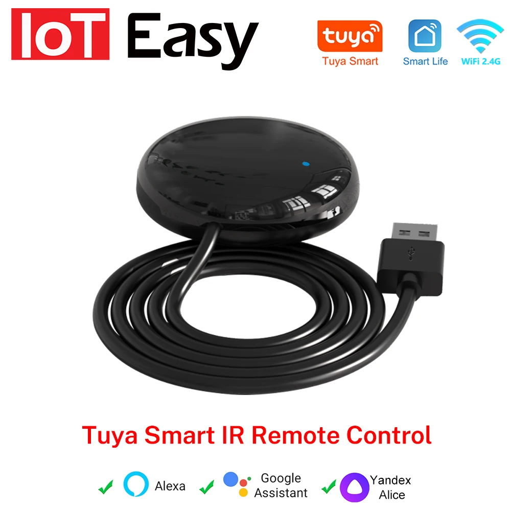 Tuya WiFi IR Universal-Fernbedienung – TV/AC mit Sprachsteuerung über Alexa, Google, Alice