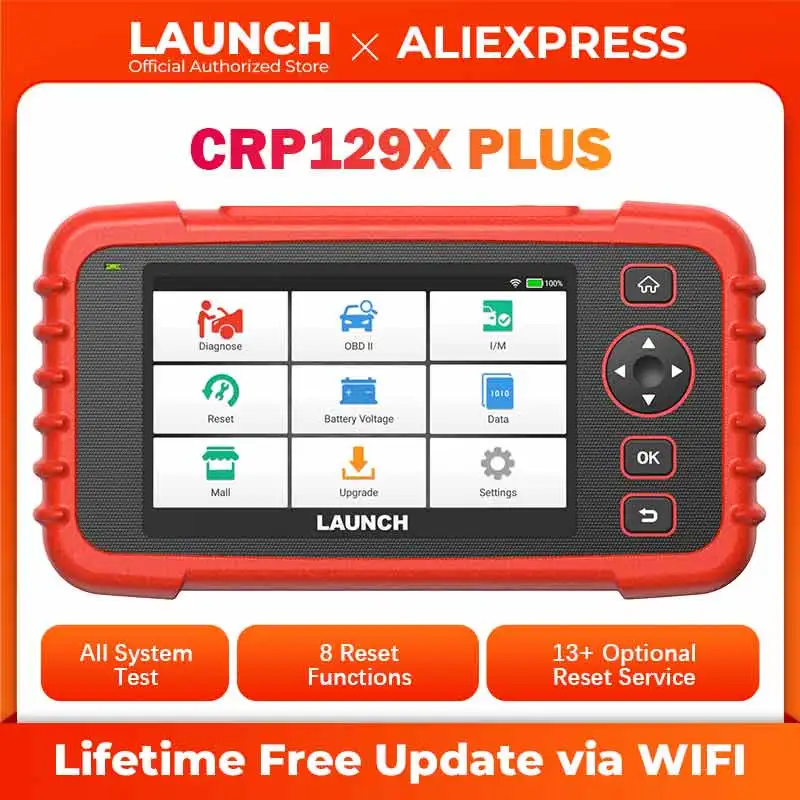 Nouveau lancement CRP129X PLUS OBD2 Scanner lecteur de Code automatique outils de Diagnostic de voiture Diagnost automobile Diagnostic de numérisation livraison gratuite