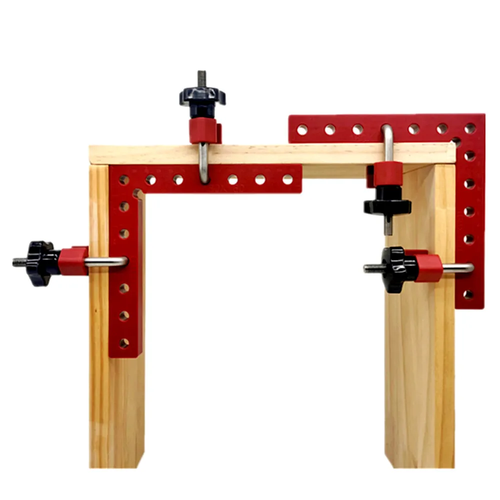 90 Degrees L-Shaped Auxiliary Fixture Splicing Board Positioning Panel Fixed Clip Carpenter's Square Ruler Woodworking Tool