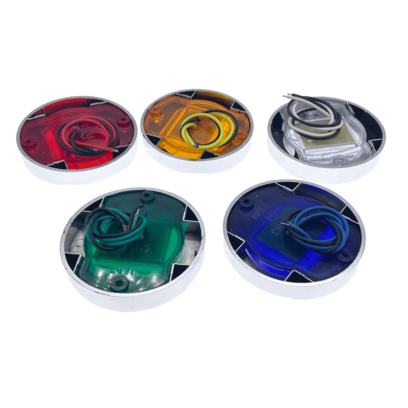 1 個 DC12V/24V マリンボートトランサム LED スターンライトラウンドコールドホワイト LED テールランプヨットアクセサリーブルー/ホワイト/イエロー/グリーン/レッド