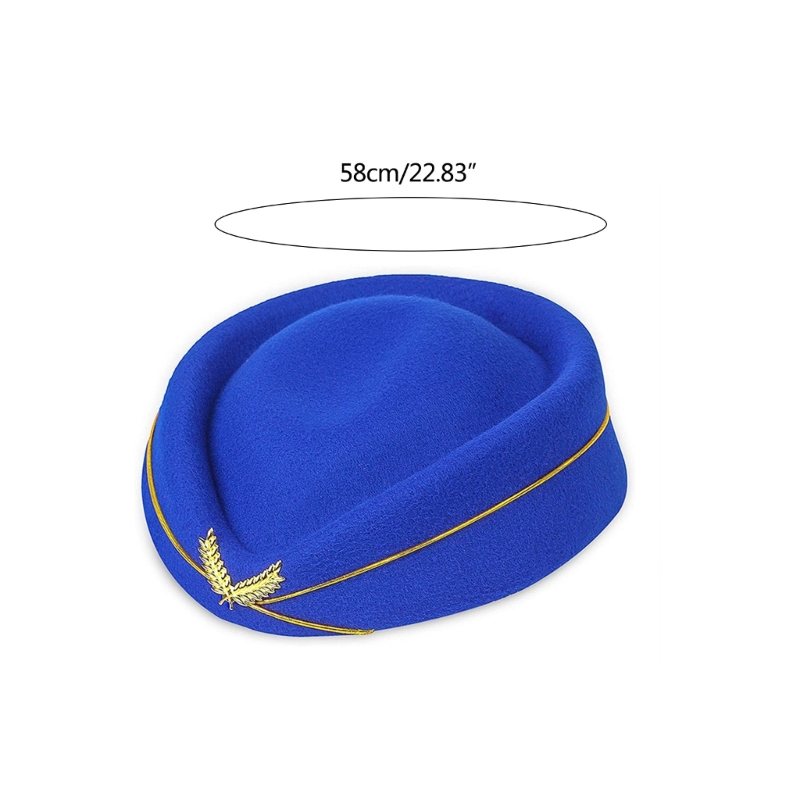 Sombrero de azafata disfraz azafata cuello bufanda guantes aviones broche Pin