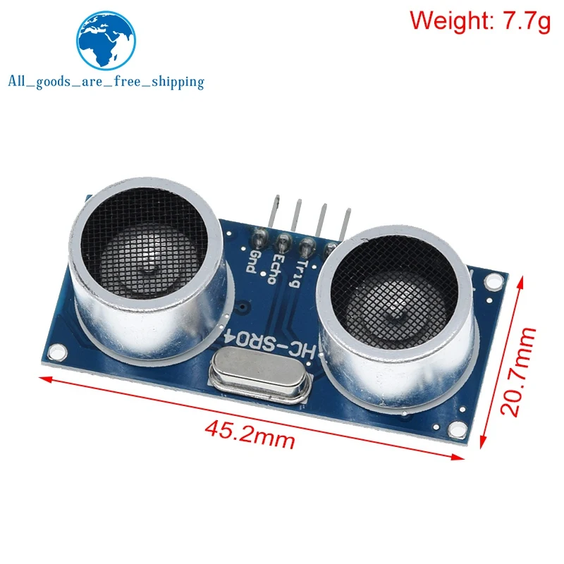 Sensor ultrasónico TZT HC-SR04 HCSR04 al mundo Detector de ondas ultrasónicas módulo de rango HC SR04 HCSR04 Sensor de distancia para Arduino