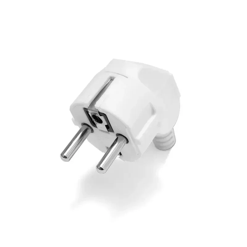1-100 Chiếc EU Cắm 16A Nam Thay Thế Ổ Cắm Rewireable Schuko Electeic Ổ Cắm Euro Đầu Kết Nối Điện Nối Dài dây Cáp