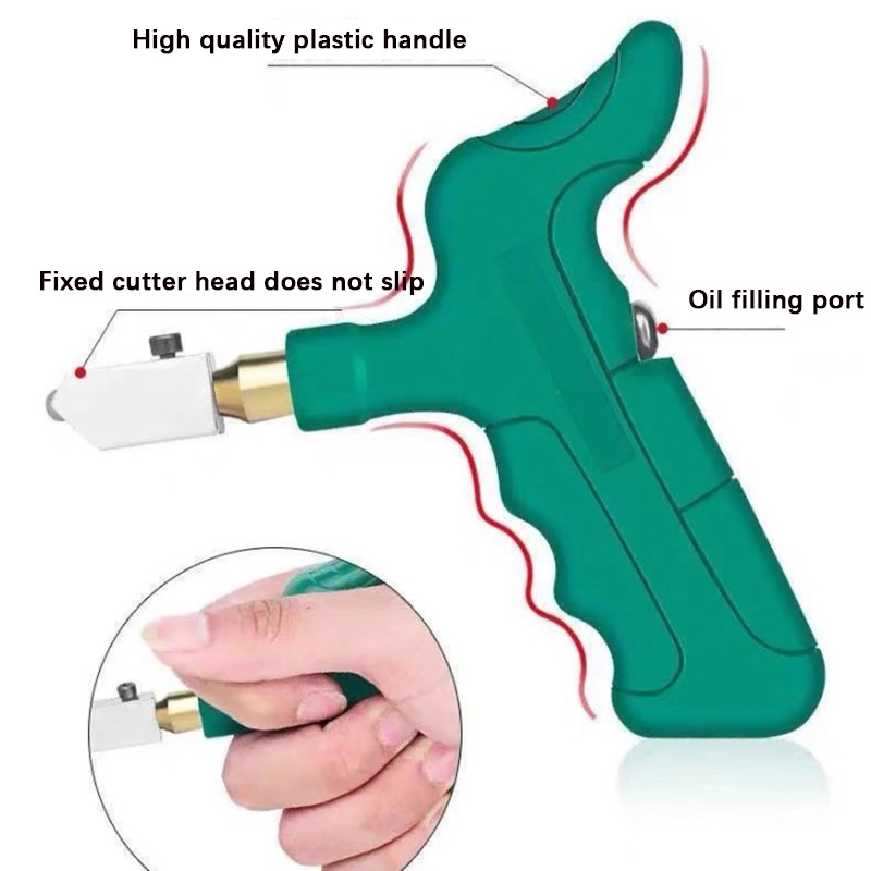 Taglierina per pavimenti e porcellana Set di taglierine per vetro professionali per taglio di vetro Taglierina per piastrelle Utensile manuale per taglio di piastrelle in vetro