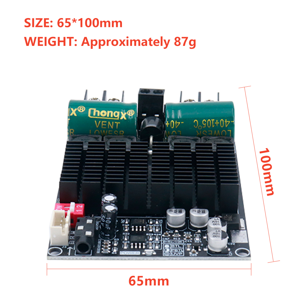 TPA3221 ZK-2001 200 W Mono/100 W + 100 W Zweikanal-Digital-Leistungsverstärkerplatine MCU Anti-Pop-einstellbare Verstärkung 10-30 V