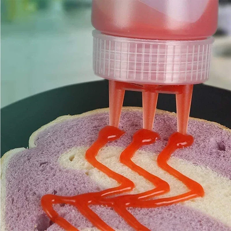 1Pcs 120ml-1000ml Plastic Condiment Squeeze Bottles Multipurpose Squirt Bottles Containers For Sauces Ketchup BBQ Syrup Oils