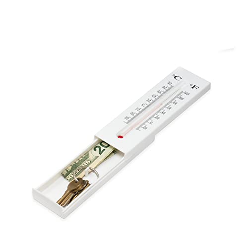 Small Private Money Box Thermometer Diversion Stash Hidden Safes Compartment Secret Storage Outdoor Container Jewely Money Case