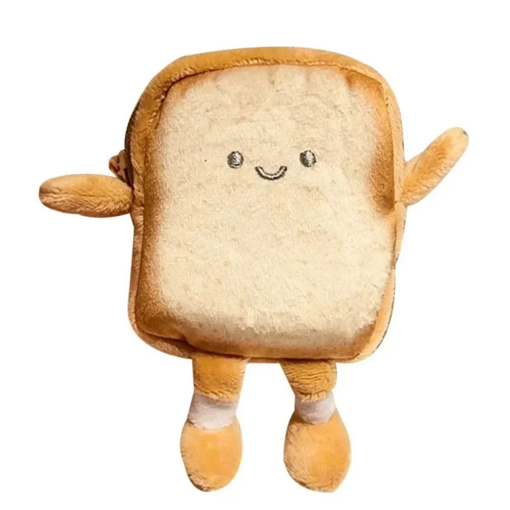 Portamonete in peluche carino toast Portamonete da donna Portamonete Portamonete Portamonete Portamonete Portamonete Cartoon