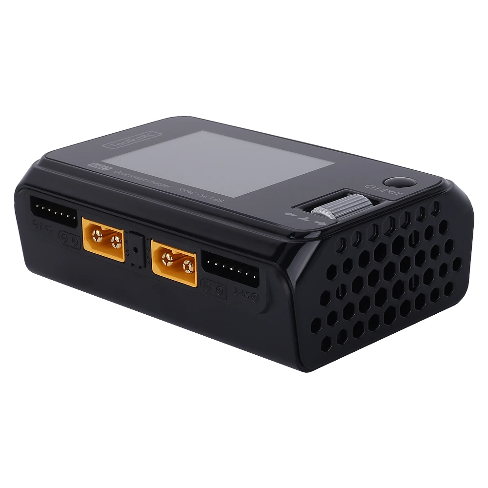 ToolkitRC M6D V3 500W 15A DC Dual Channel MINI Smart Charger Discharger For 1-6S Lipo Battery FPV Model Spare Part Replace M8
