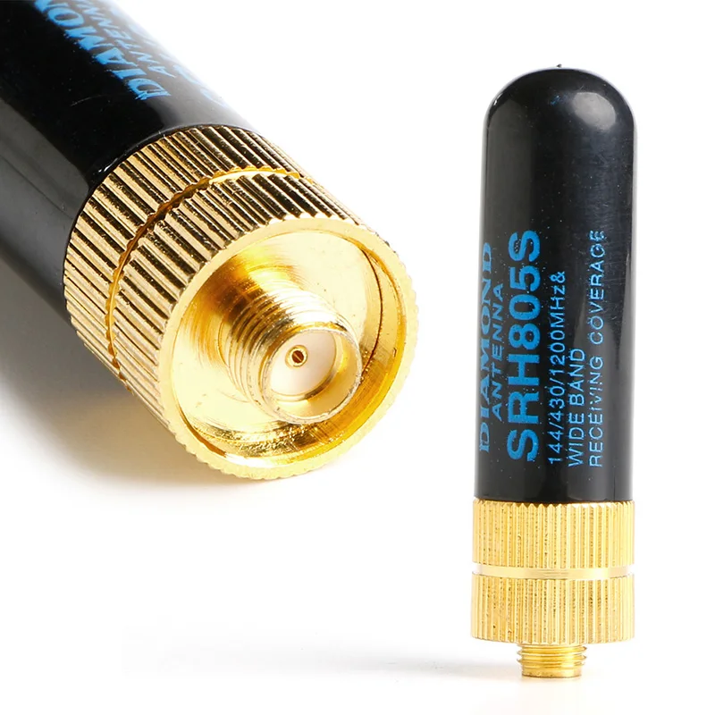 เสาอากาศ SRH805S SMA-F เพชรคลื่นความถี่คู่สำหรับผู้หญิง UV-5R GT-3 BF-888s วิทยุสำหรับ BF-UV5RB/ BF-UV5RC