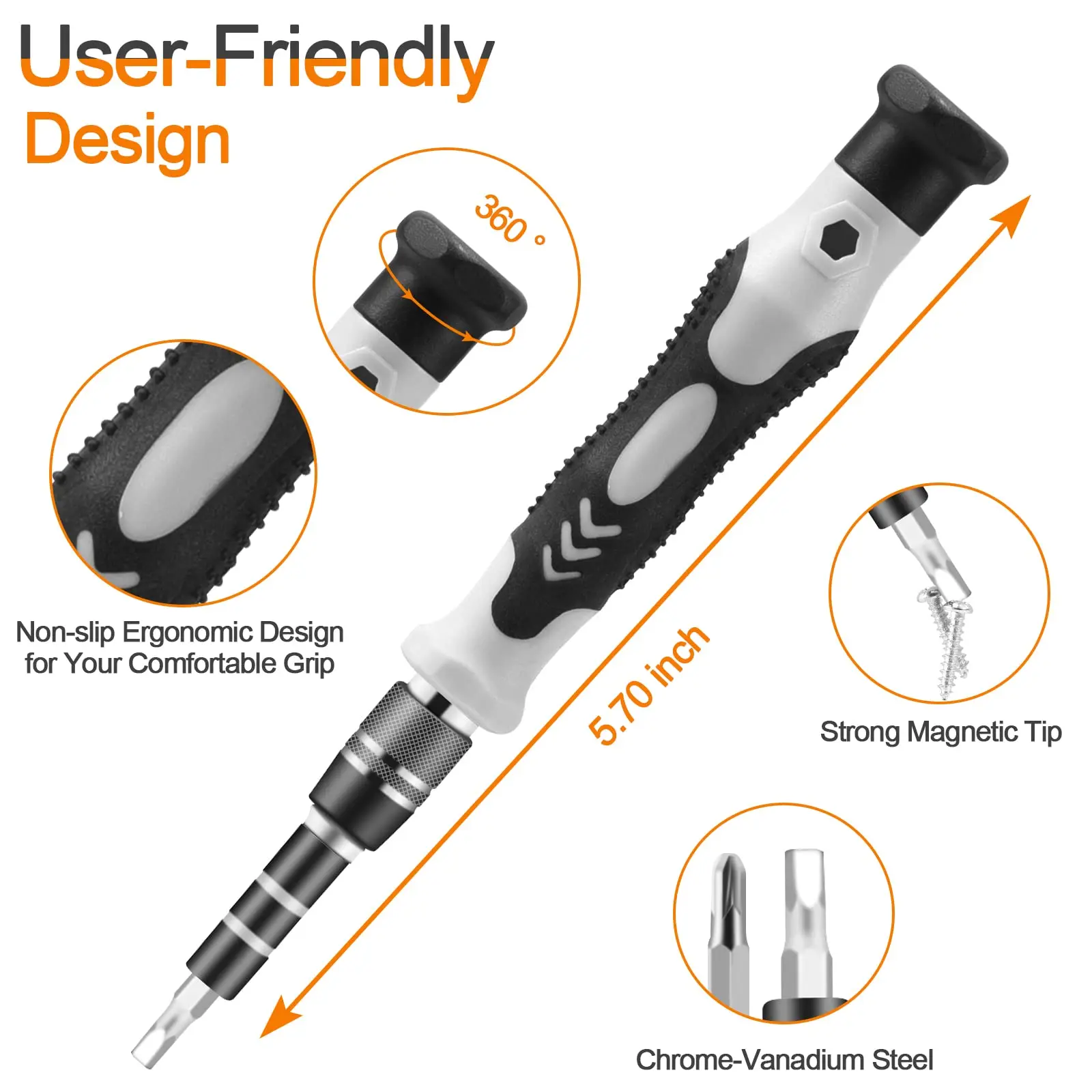 Conjunto de chave de fenda de precisão 115 em 1, ferramenta profissional multifuncional de reparo com 98 pontas de chave de fenda magnética para óculos iPhone