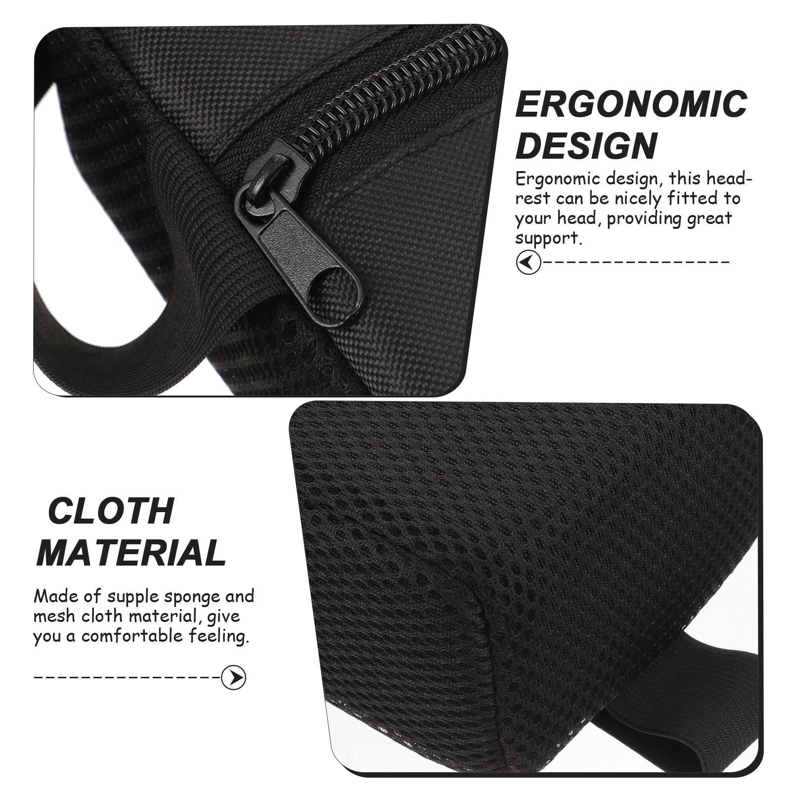 Neck Support Reusable Comfort Neck Support Reusable Headrest Attachment Breathable Head Positioning Pillow Accessory