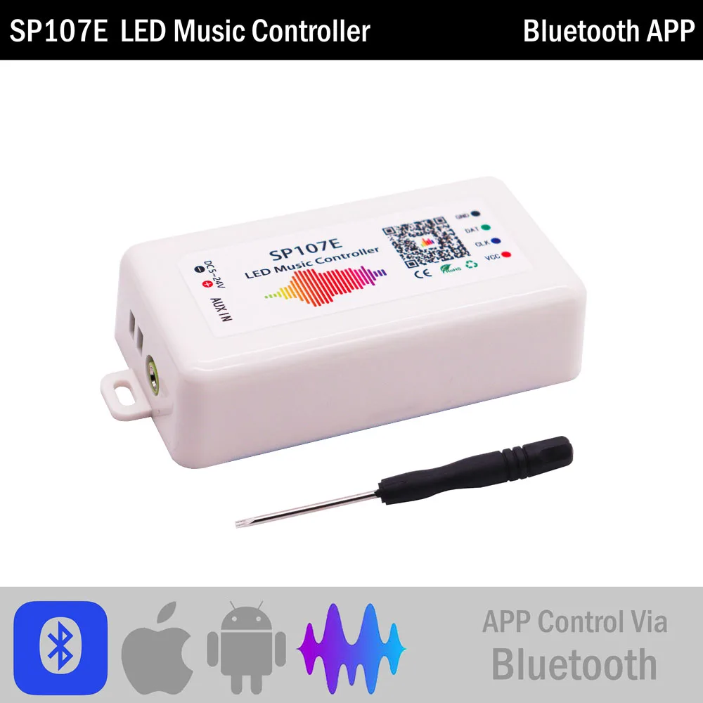 Controlador de tira de píxeles Led WS2812B WS2811 SP105E SP107E SP108E SP110E Bluetooth/WIFI/música controlador de luz Led inteligente DC5-24V