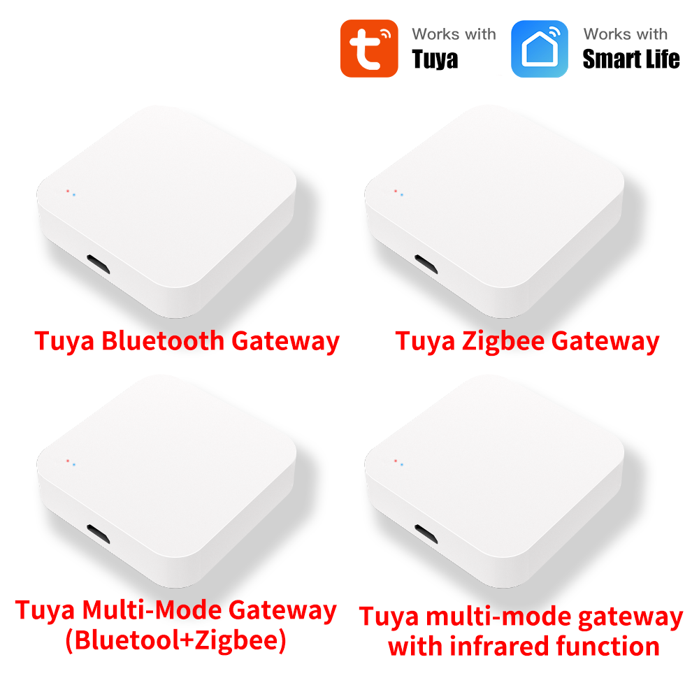 Tuya inteligente multi-modo zigbee gateway bluetooth malha hub ponte funciona com tuya aplicativo inteligente controle de voz via alexa google casa