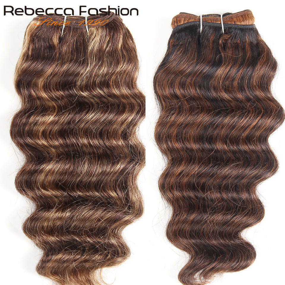Natur hi tiefes Haar 1 Stück nur brasilia nische Deep Wave Echthaar Web bündel Deal P4-27 T1B-99J Ombre Remy Haar verlängerung